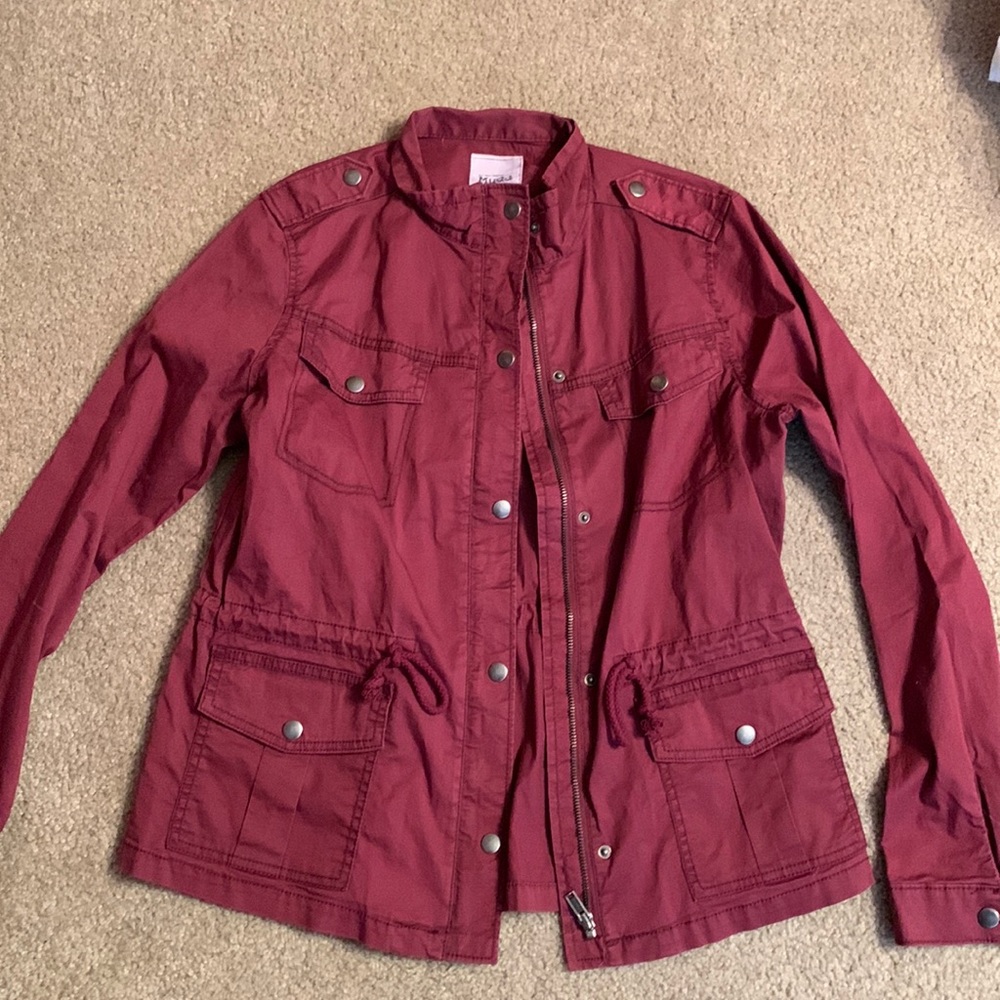 Women’s Maroon Utility Jacket